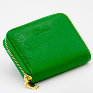 (3) Clarisa Leather Card Holder Wallets